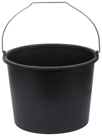 Ведро строительное пластиковое для перемешивания раствора, усиленные стенки 12 л - 04090 РОС