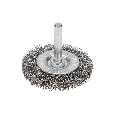 Щетка дисковая для дрели, витая стальная проволока, 50мм | KR-91-1244 Kranz