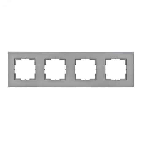Аксиома Рамка четырехместная МРФИ11.17.00.00 Алюминий - 121029 Кунцево