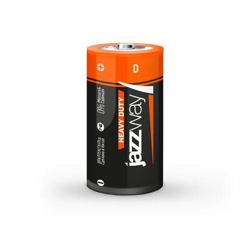 Батарейка R20 JAZZway Heavy Duty shrink-2 арт.5004214