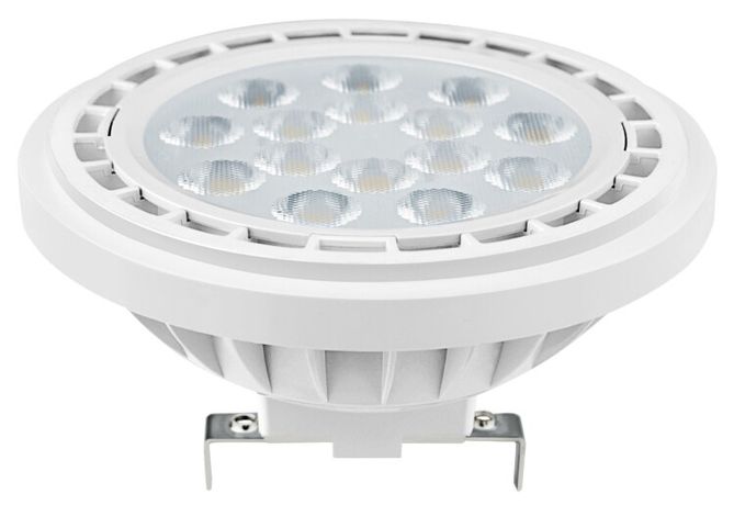 Лампа светодиодная PLED-AR111 15Вт таблетка 3000К тепл. бел. G53 1200лм 160-265В JazzWay 5017931