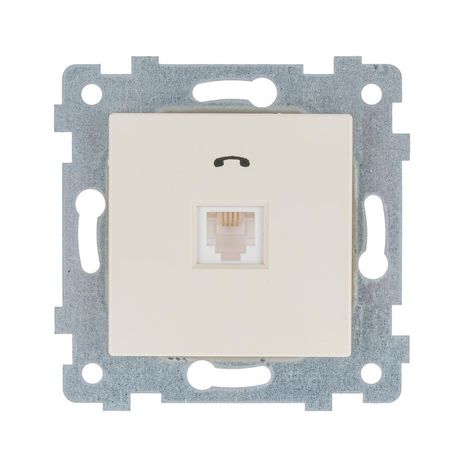 Розетка телефонная 1-м СП Аксиома РТ1-459 RJ11 механизм сл. кость Кунцево 122005