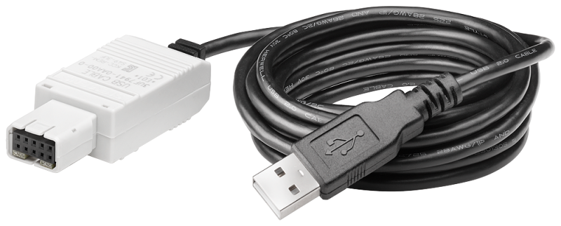 Кабель-USB для подключения ПК/программатора к базовому модулю SIMOCODE PRO; устройству плавного пуска SIRIUS 3RW44 или модульной системе безопасности 3RK3 через системный интерфейс Siemens 3UF79410AA000