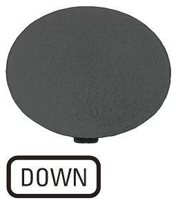 Кнопочный шильдик , черный грибовидный ВНИЗ, M22-XDP-S-GB4 - 218287 EATON