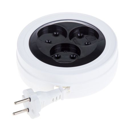 Удлинитель STANDARD рулетка 3 м, гнезда, 2х0.75 кв.мм, б/з, белый | 11-7224 PROconnect MEET