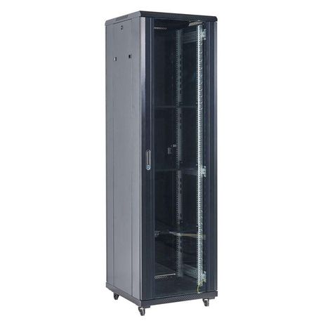 Напольный шкаф 19" 27U 600×600×1387 (ШxГxВ), RAL 9005 | 04-2766-212 REXANT MEET