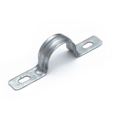 Скоба металлическая двухлапковая усиленная противопожарная СМДУ d25-26 мм (100 шт/уп) Промрукав | PR13.02415 Строитель