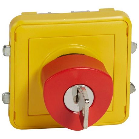 Кнопка аварийная отключения с клеммой, цвет желтый - 069548 Legrand