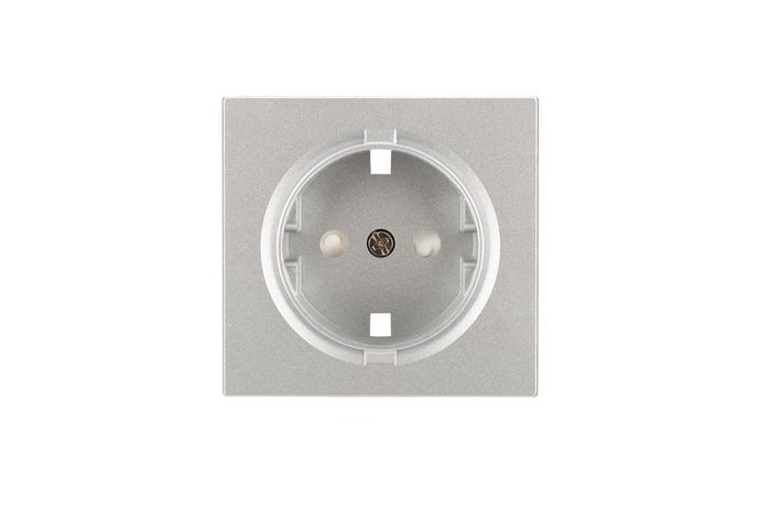Панель розетки с заземл. серебр. Cellia Makel 2251733