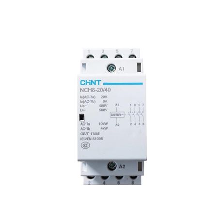 Контактор модульный NCH8-20/40 20A 4НО AC24В, 50Гц (R) | 256086 CHINT