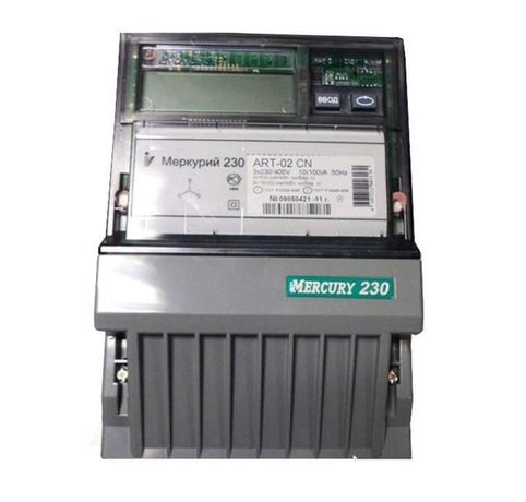 Счетчик эл.энергии трехфазный многотарифный Ме ркурий 230ART-02CN 100/10 Т4 Щ кл1/2 230/400В ЖКИ MER230ART02CN 2 Тарифа МСК+2 - 32543 Инкотекс