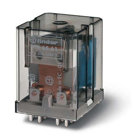 Силовое электромеханическое реле; монтаж на печатную плату, раздвоенные выводы; 1NO 30A; контакты AgCdO (зазор 3мм) | 656190120300 Finder 65.61.9.012.0300