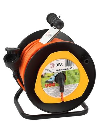 Удлинитель силовой RPx-1e-3x1.5-40m на п. катушке c/з 40м 1 гн ПВС 3х1.5 ЭРА - Б0046839