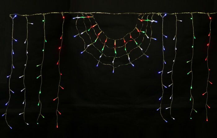 Гирлянда светодиодная "Радуга" ULD-E1906-180/DTK MULTI IP20 RAINBOW-2 с контроллером 180led 1.9х0.6м разноцветная UNIEL UL-00001411