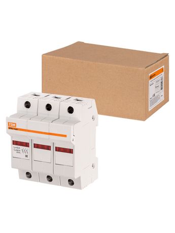 Держатель плавких вставок ДПВ2 14х51 3П | SQ0216-0019 TDM