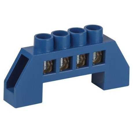 Шина NO-224-121 N ноль в изоляторе ШНИ-6х9-4-Д-синий | Б0063090 ЭРА