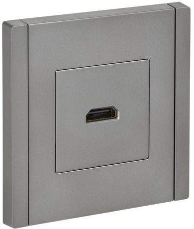 Розетка HDMI FORTE&PIANO FP540 сталь IEK FP-H10-K46