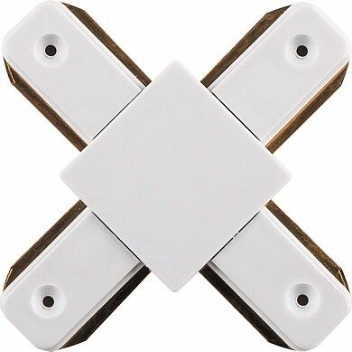 Компонент однофазной трековой системы LD1002 коннектор Х-образный для шинопровода, белый | 10330 FERON