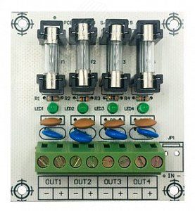 Модуль расширения для блока питания на 4 выхода с индивидуальными предохранителями - ST-PS104FB Smartec smkd0388