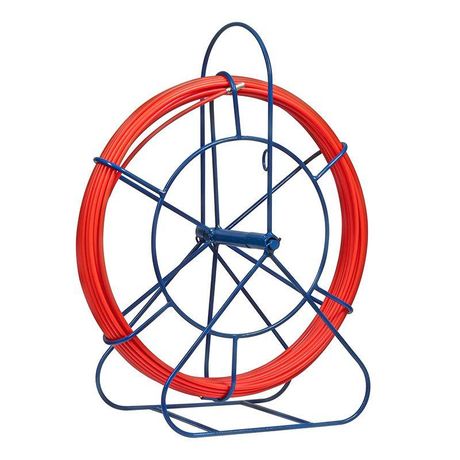 Протяжка кабельная (УЗК в напольной катушке), стеклопруток, d=6,0мм, 30м, красная | 47-2030 REXANT MEET