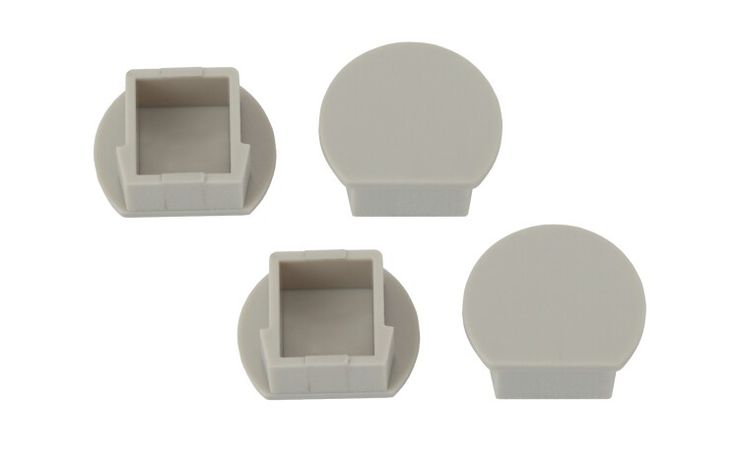 Набор заглушек для профиля LF281, 4 глухие круглые (500/24000) ЭРА - Б0039459