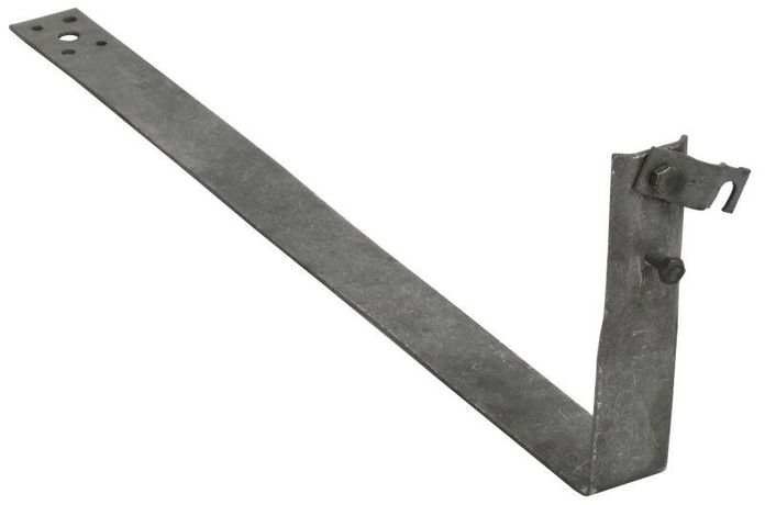 Держатель проводника круглого 6-10мм черепичная кровля L=380мм оцинкованная сталь HDZ IEK - ZDP80-14-5-16-380