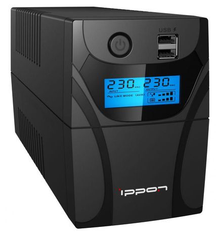 Источник бесперебойного питания Line-interactive Back Power Pro II 850 ВА/480 Вт фазы 1/1, Tower, 2xSchuko, USB type B, c АКБ - 1005575 IPPON