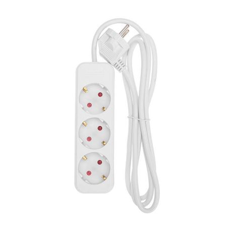 Удлинитель STANDARD 3 гнезда, 1,5м, 3х1,0мм², с/з, белый | 13-4009 REXANT MEET