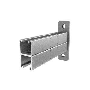 Консоль СТРАТ двойная 41х41, база 800, толщ. 2,5 мм, гальван. цинк, 875508 | КСД-41х41х800-2,5-ЭЦ Ostec