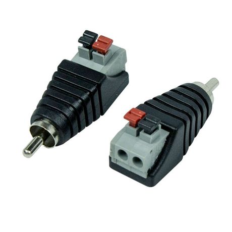 Разъем штекер RCA с быстрозажимной колодкой (блистер) | 14-0413-2 REXANT MEET