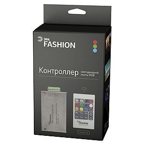 Контроллер для светодиодной ленты RGB controller-12-A01-RF на 12В пульт | C0043982 ЭРА