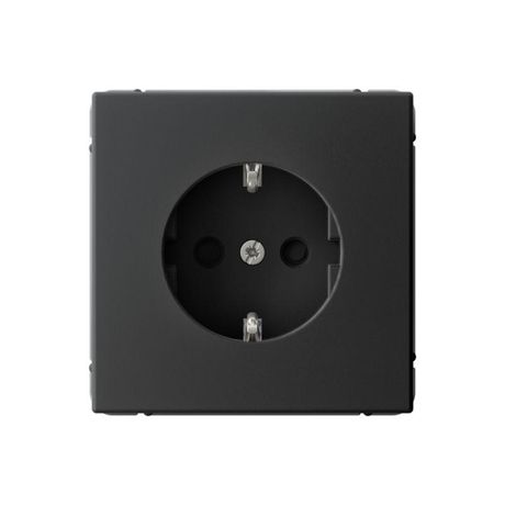 Розетка ArtGallery 16А с заземл. защ. шторки механизм карбон SE GAL001045 APC