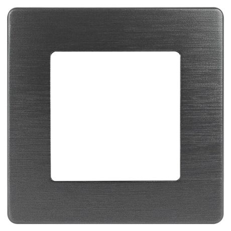 Рамка для розеток и выключателей серия 12 12-5101-05 на 1 пост, сатин, антрацит | Б0052503 ЭРА