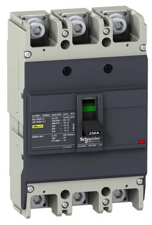 Выключатель автоматический трехполюсный EZC250F 200А 18кА - EZC250F3200 APC