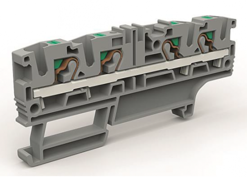 Проходная клемма 4 точки подключения на кв.мм | ZEFC420GR DKC ДКС