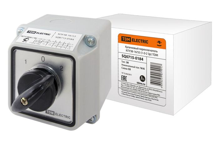 Кулачковый переключатель КПУ38-16/53 | SQ0715-0184 TDM