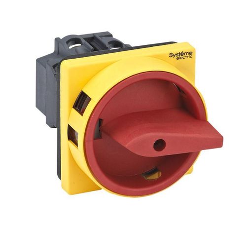 КРАСНОЙ РУКОЯТКОЙ НА ДВЕРЦУ 4 ВИНТАМИ С ЗАМКОМ - MSD20410R ВЫКЛЮЧАТЕЛЬ-РАЗЪЕДИНИТЕЛЬ 4P 20A IP20 APC