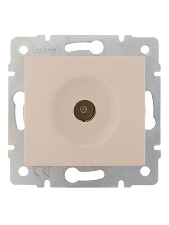 Розетка телевизионная проходная TV СП Karina механизм крем. LEZARD 707-0388-129