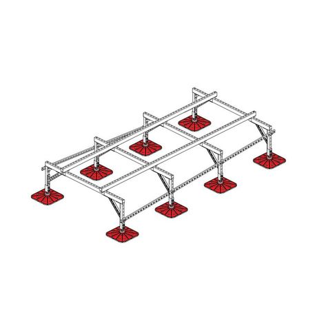 Конструкция опорная для установки оборудования TECHNORAPTOR FOOT 1500х3000 тип 2 KM-TR-F-SSEI-1500-3000-2 КМ TR0032 КМ-Профиль