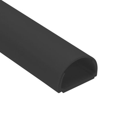 Кабель-канал 20х12 L2000 полукруглый черн. Rexant 28-2012-15 MEET