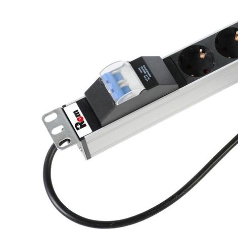 Блок розеток вертикальный Rem-16 с авт. 16А 20 Schuko алюм. 33-38U шнур 3м R-16-20S-A-1420-3 Rem 1361993