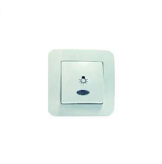 Кнопка звонка СП Lillium N с подсветкой бел. 55024 Makel