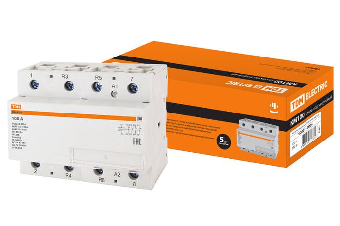 Контактор модульный КМ100/4-100 4НЗ | SQ0213-0024 TDM