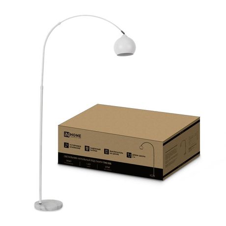 Светильник напольный под лампу ТНО 05-Е27Б 230В белый плафон, корпус IN HOME - 4690612049205