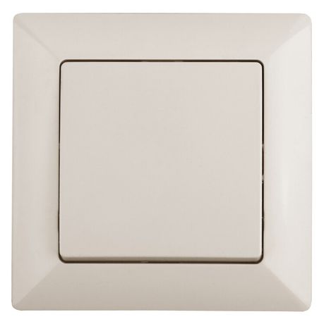 Выключатель одноклавишный скрытого монтажа слоновая кость 10А 250В Intro Solo 4-101-02 - Б0053542 ЭРА