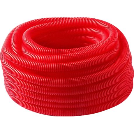 Труба гофрированная 28 красная, для трубы 20, бухта 50м - PECP2820R PRO AQUA