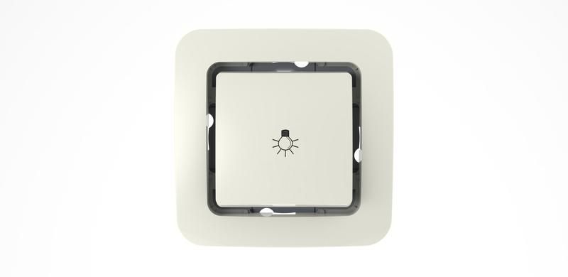 Кнопка звонка СП Lillium без вст. бел. 71004 Makel