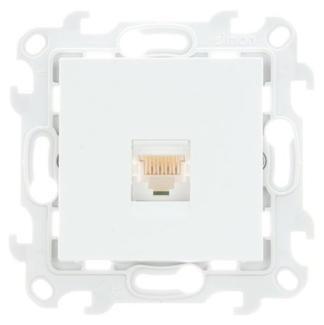 Розетка компьютерная СП Simon 24 RJ45 кат.5E UTP IP20 механизм бел. 2410598-030