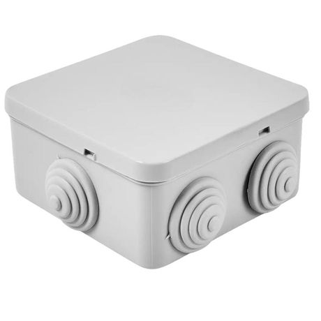 Корпус распаячной коробки 80х80х40мм кабельный ввод пластик Cetinkaya Pano CP1038