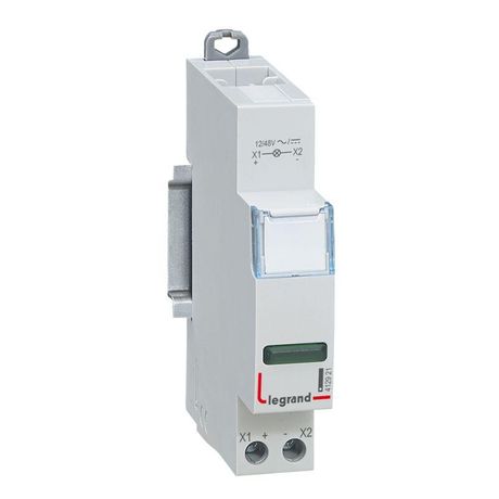 Лампа индикации 1мод. 12/48В CX3 1хLED зел. Leg 412921 Legrand